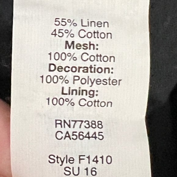 Madewell Embroidered Shift Dress with Tassel Trim Linen Cotton Womens Size Small - Picture 4 of 8